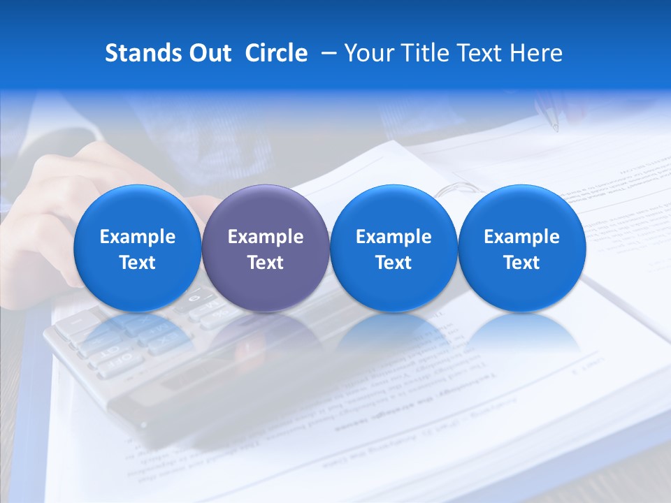 One Desk Employee PowerPoint Template