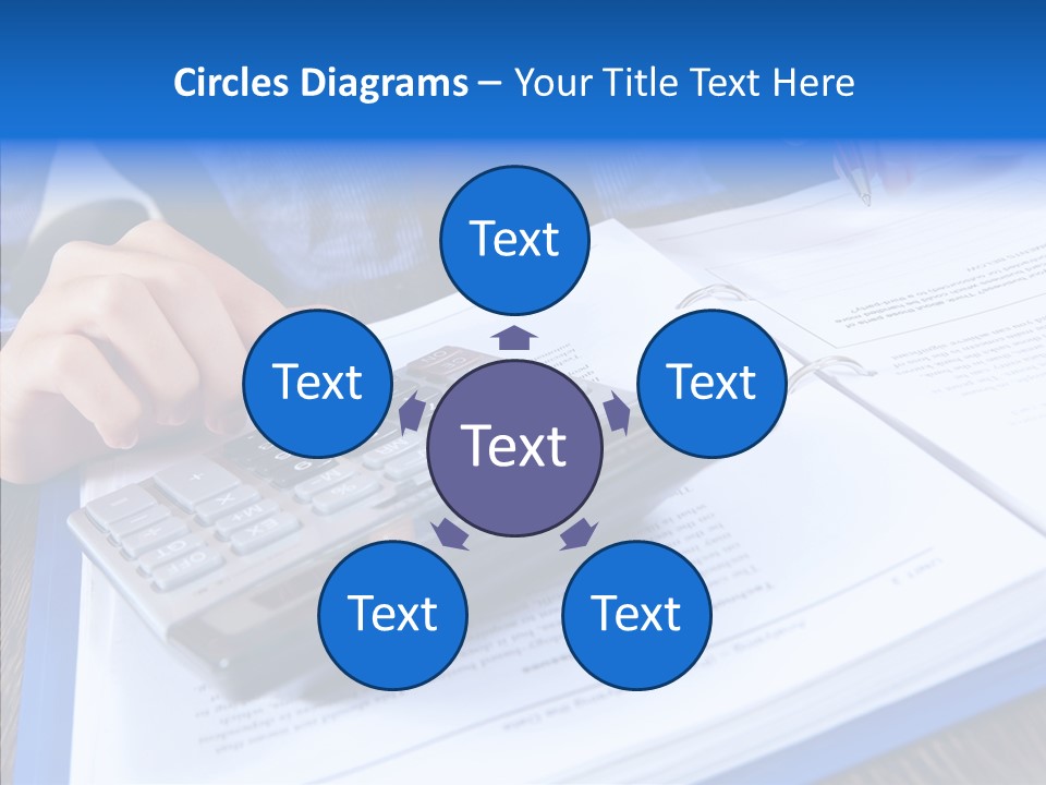 One Desk Employee PowerPoint Template