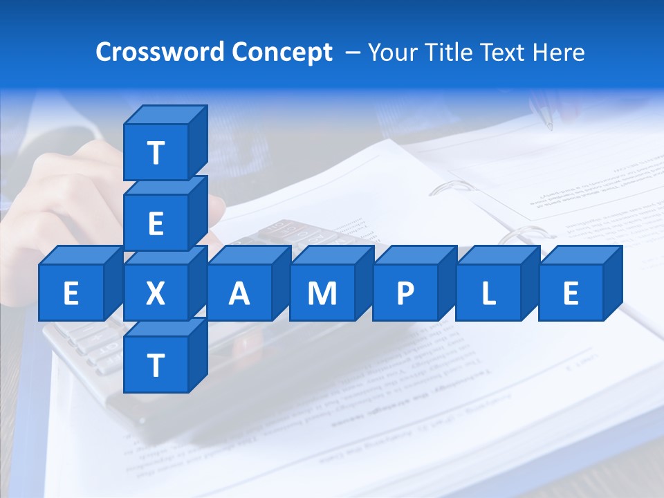 One Desk Employee PowerPoint Template