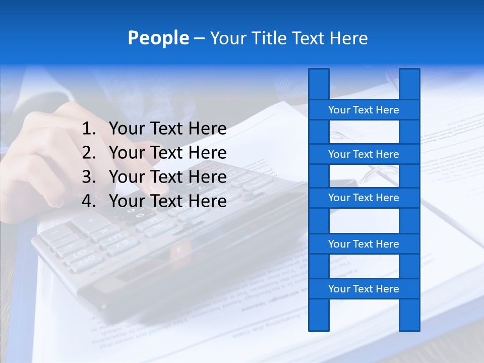 One Desk Employee PowerPoint Template