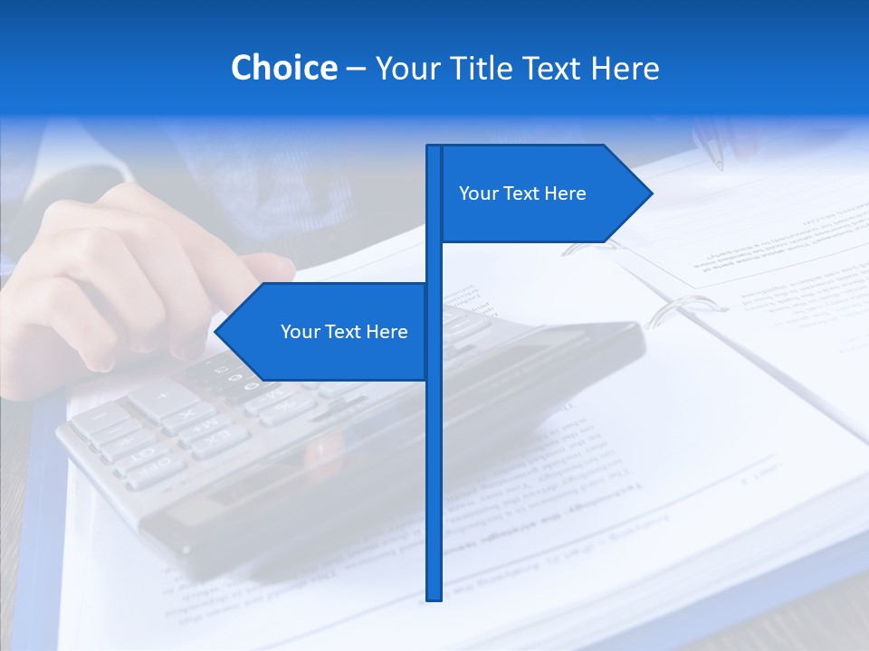 One Desk Employee PowerPoint Template