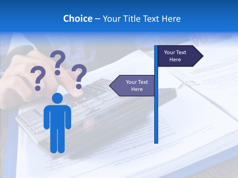 One Desk Employee PowerPoint Template