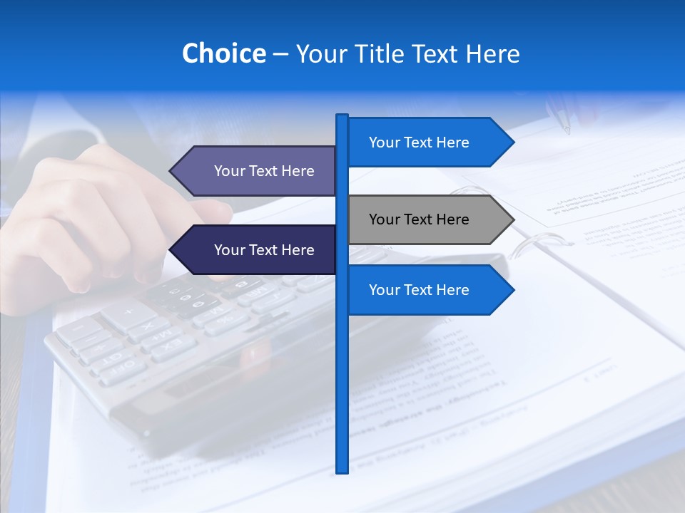 One Desk Employee PowerPoint Template