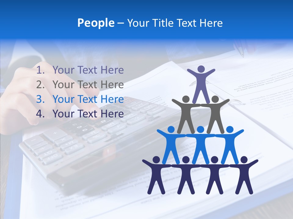 One Desk Employee PowerPoint Template