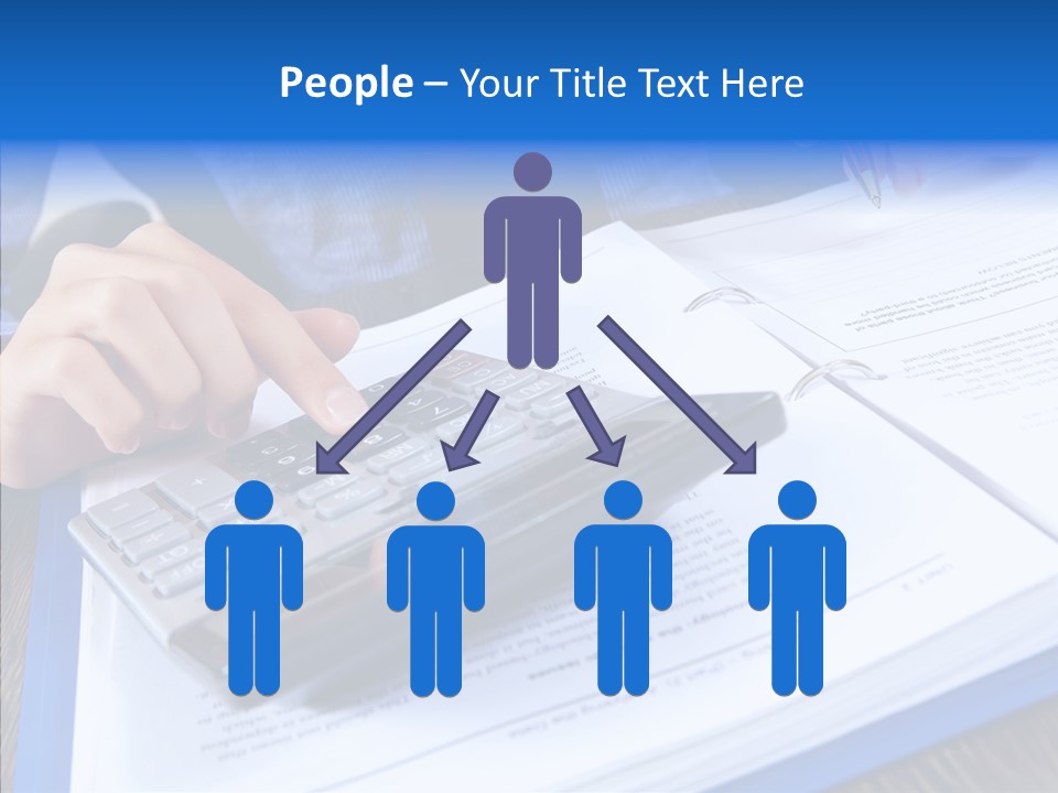 One Desk Employee PowerPoint Template