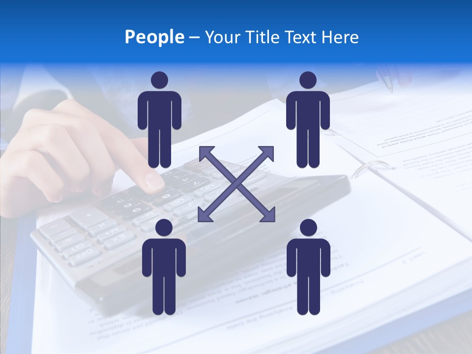 One Desk Employee PowerPoint Template