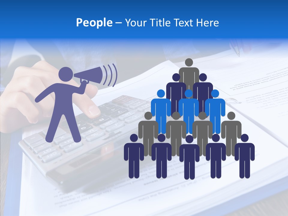 One Desk Employee PowerPoint Template