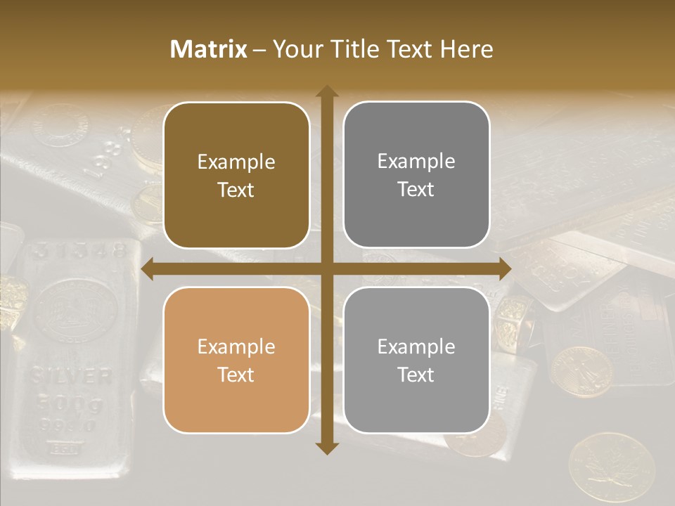 Gold Assay Bar PowerPoint Template