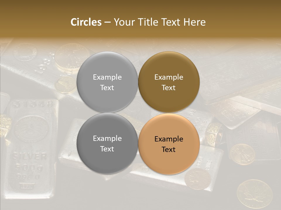 Gold Assay Bar PowerPoint Template