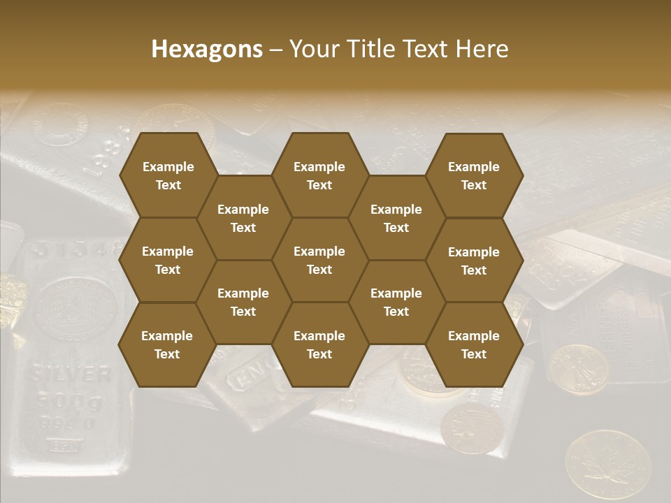 Gold Assay Bar PowerPoint Template