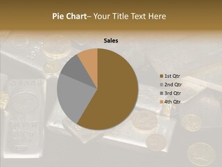 Gold Assay Bar PowerPoint Template