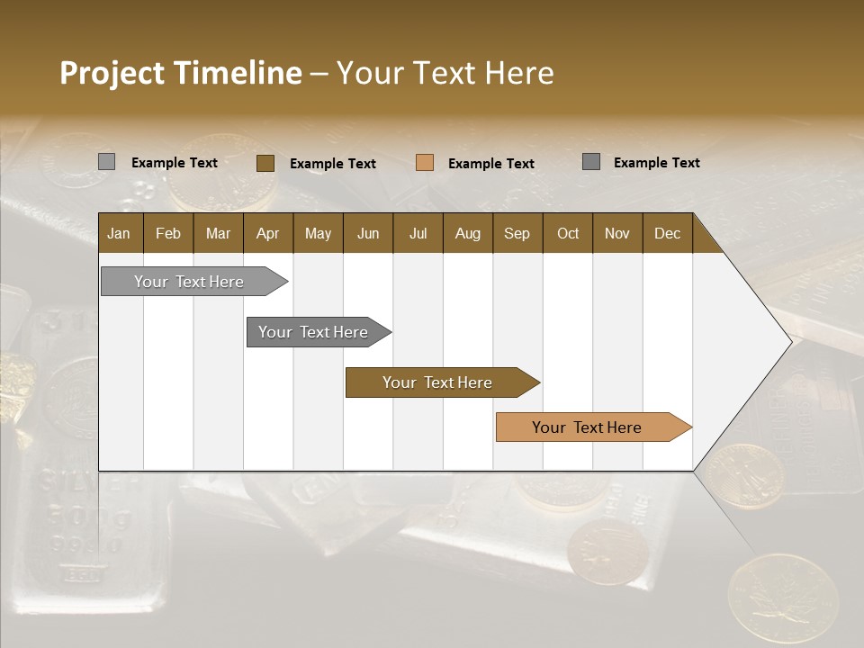 Gold Assay Bar PowerPoint Template