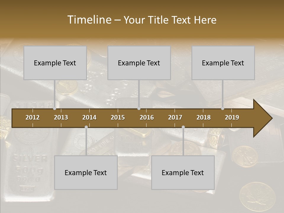 Gold Assay Bar PowerPoint Template