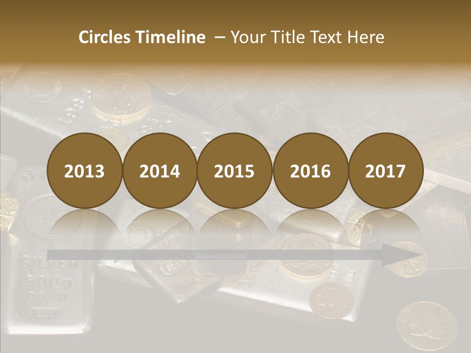 Gold Assay Bar PowerPoint Template