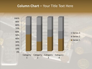 Gold Assay Bar PowerPoint Template