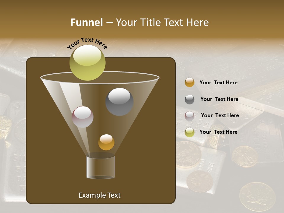 Gold Assay Bar PowerPoint Template