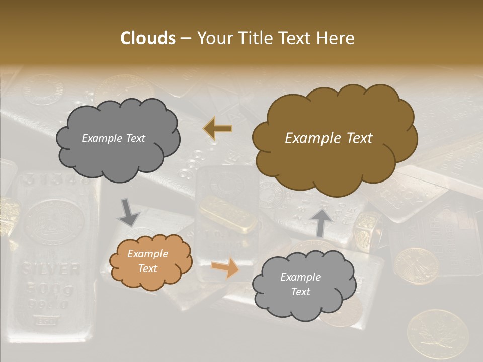 Gold Assay Bar PowerPoint Template