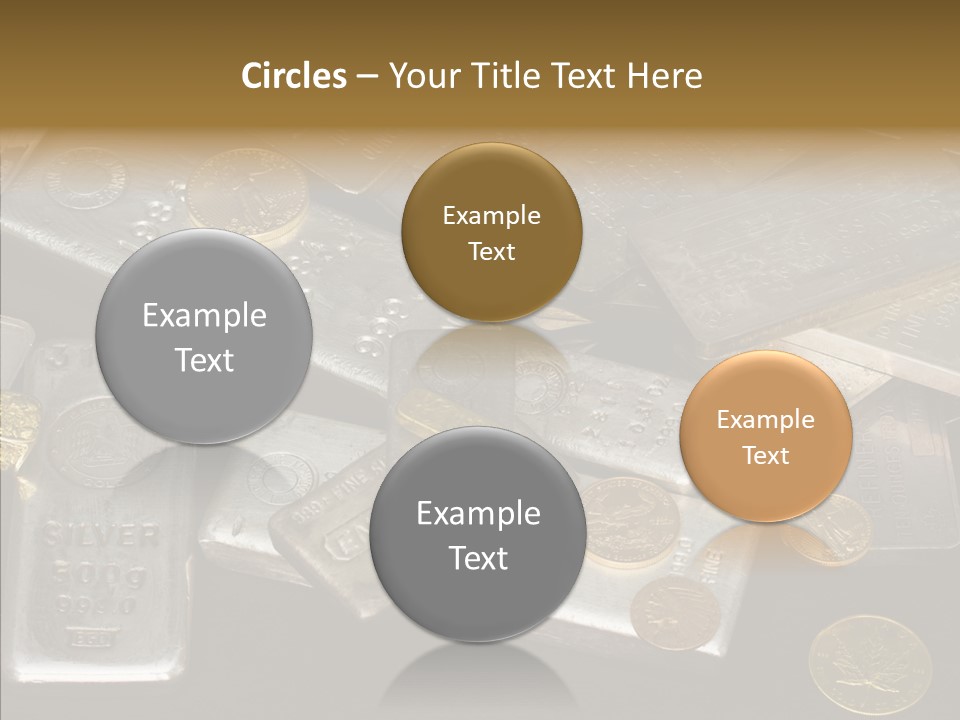Gold Assay Bar PowerPoint Template