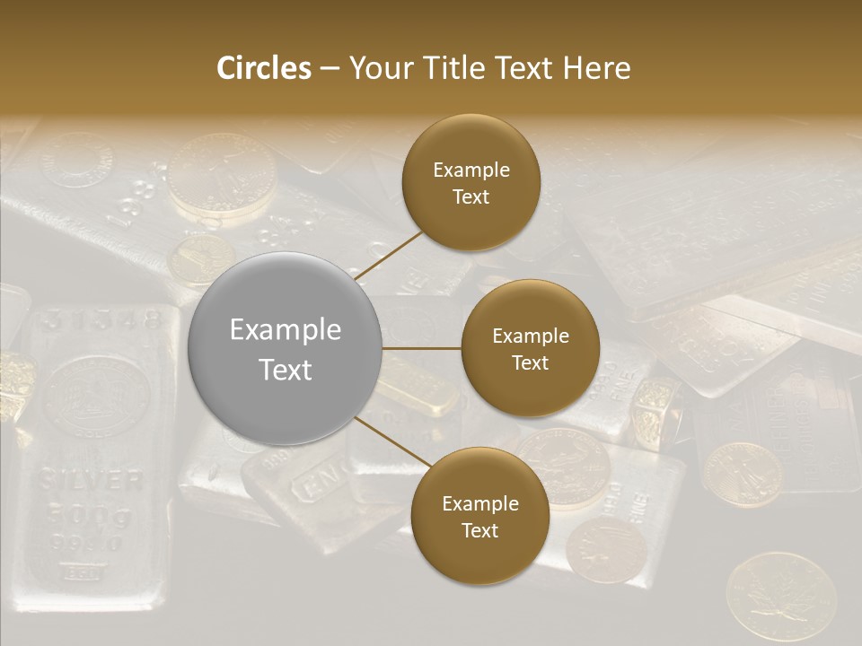 Gold Assay Bar PowerPoint Template