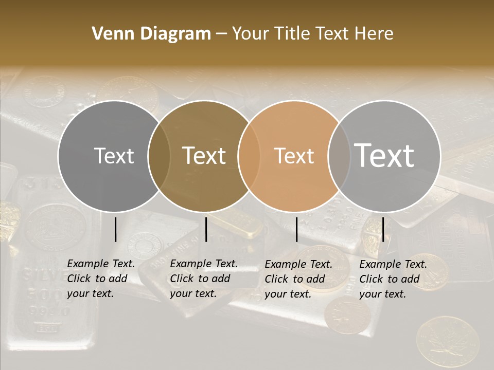 Gold Assay Bar PowerPoint Template
