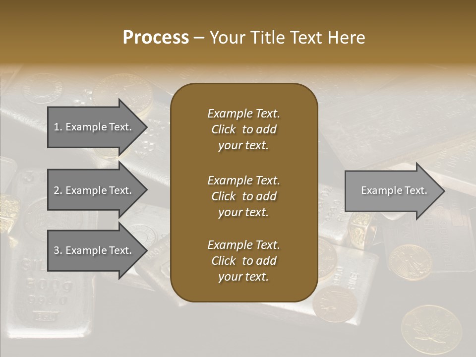 Gold Assay Bar PowerPoint Template