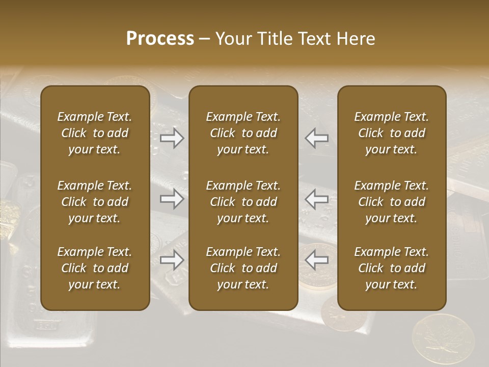 Gold Assay Bar PowerPoint Template