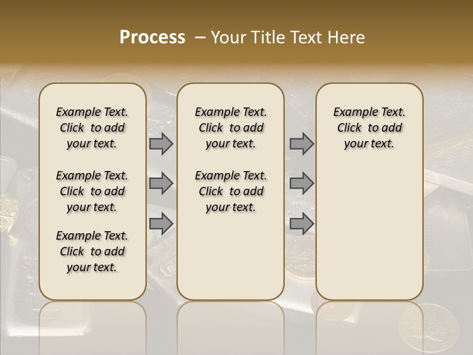 Gold Assay Bar PowerPoint Template