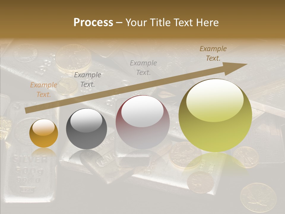Gold Assay Bar PowerPoint Template