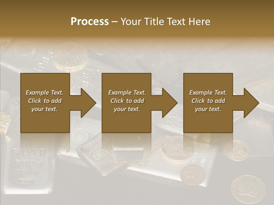 Gold Assay Bar PowerPoint Template