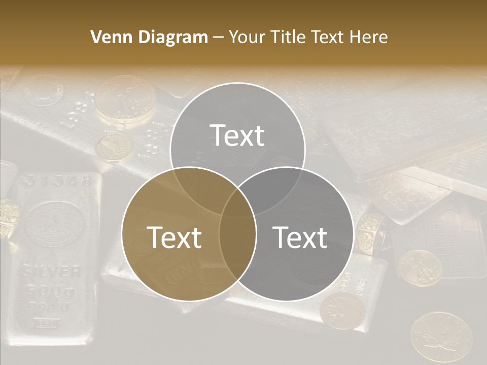 Gold Assay Bar PowerPoint Template