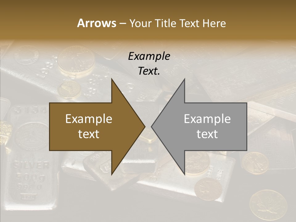 Gold Assay Bar PowerPoint Template