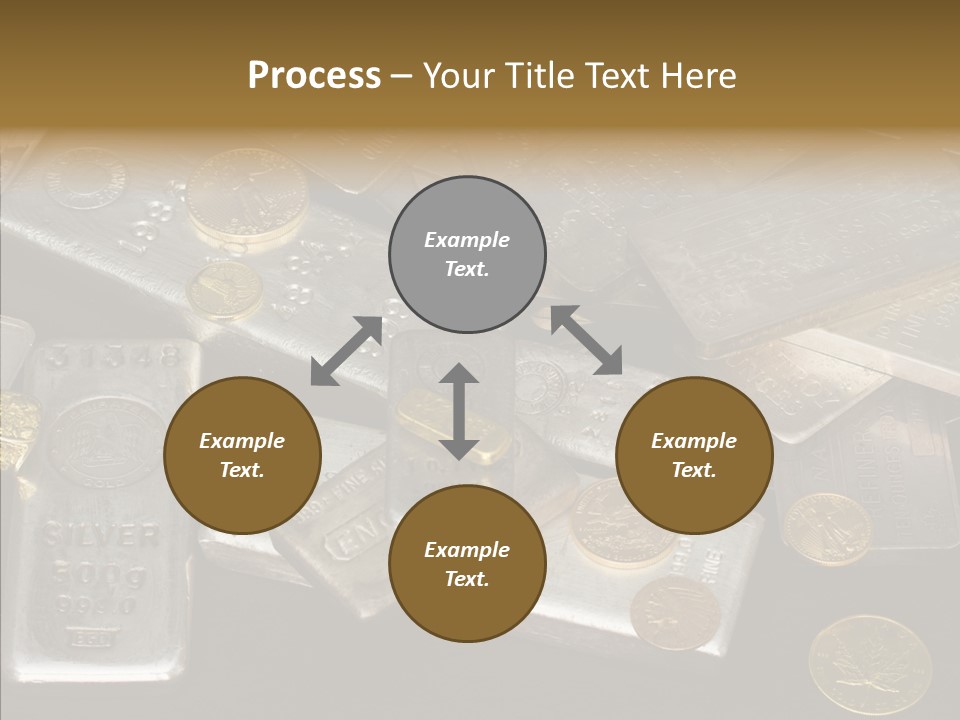 Gold Assay Bar PowerPoint Template