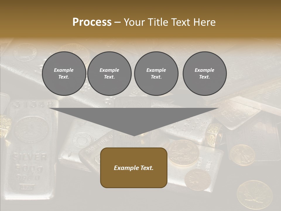 Gold Assay Bar PowerPoint Template