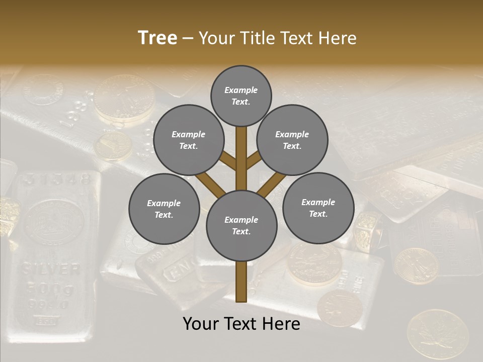 Gold Assay Bar PowerPoint Template