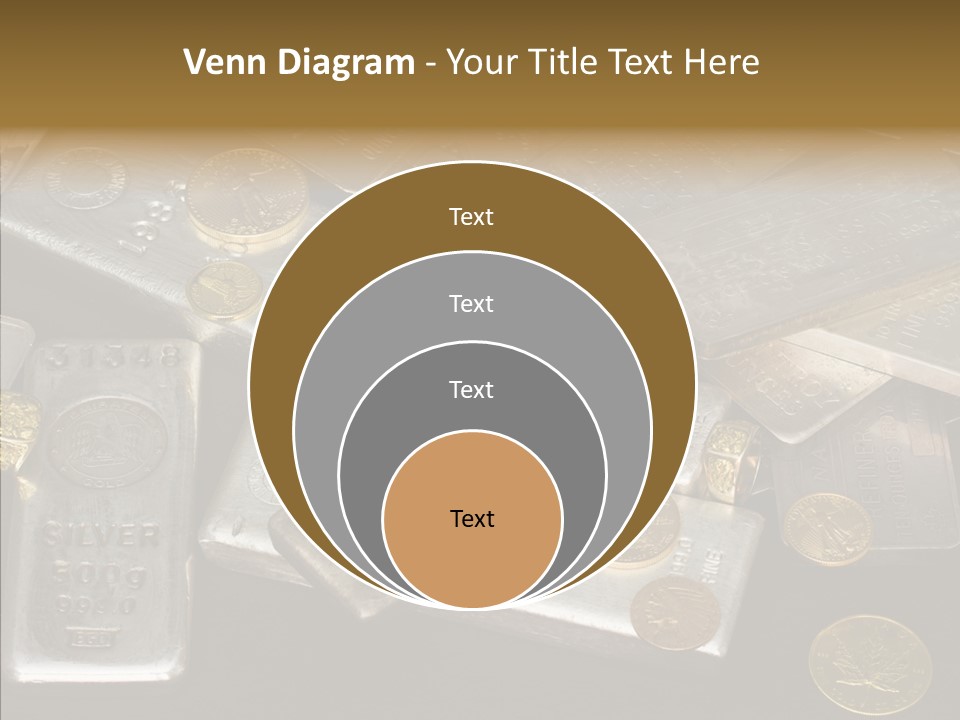 Gold Assay Bar PowerPoint Template