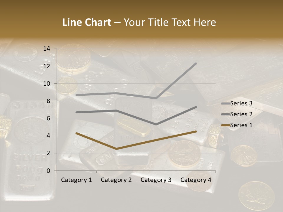 Gold Assay Bar PowerPoint Template