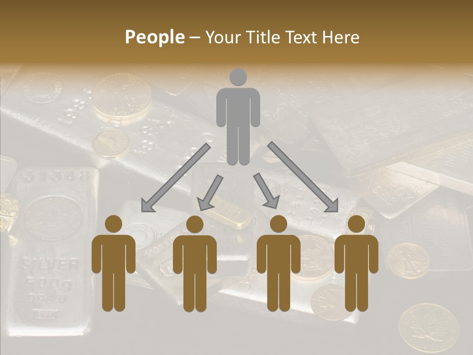 Gold Assay Bar PowerPoint Template