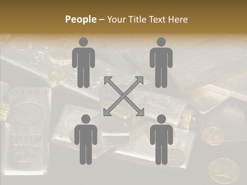 Gold Assay Bar PowerPoint Template