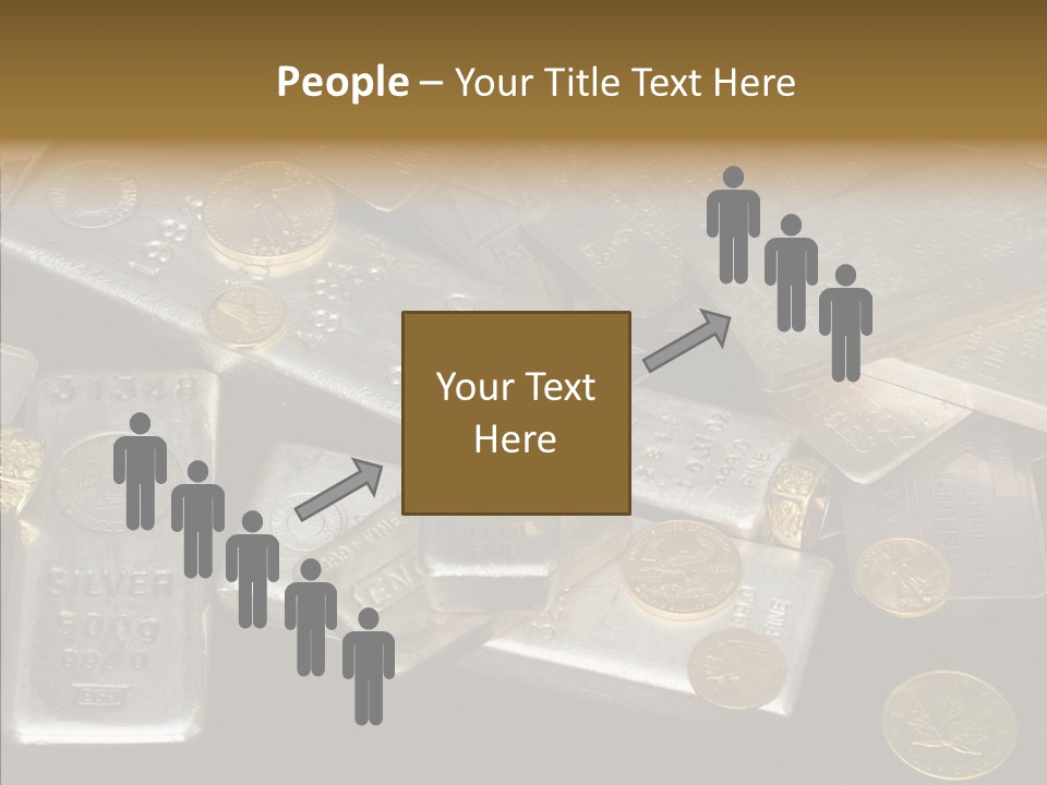 Gold Assay Bar PowerPoint Template