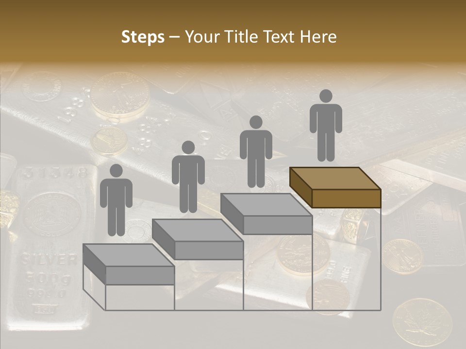 Gold Assay Bar PowerPoint Template