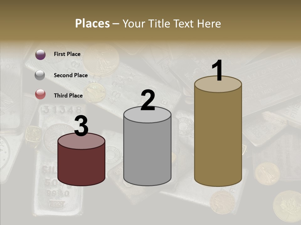 Silver Bar Ounce PowerPoint Template