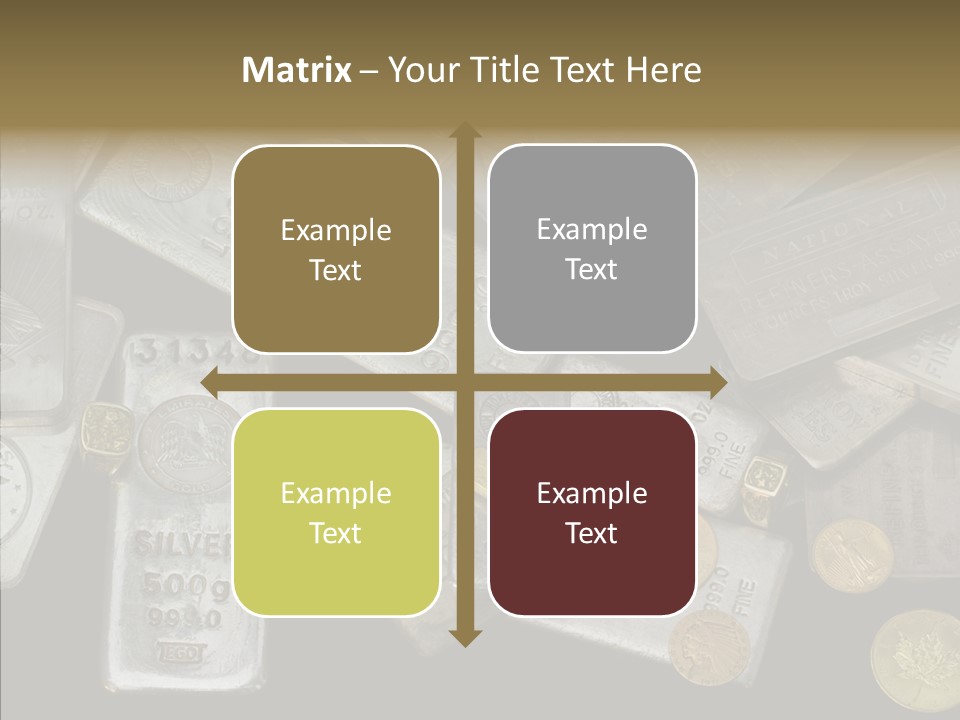Silver Bar Ounce PowerPoint Template