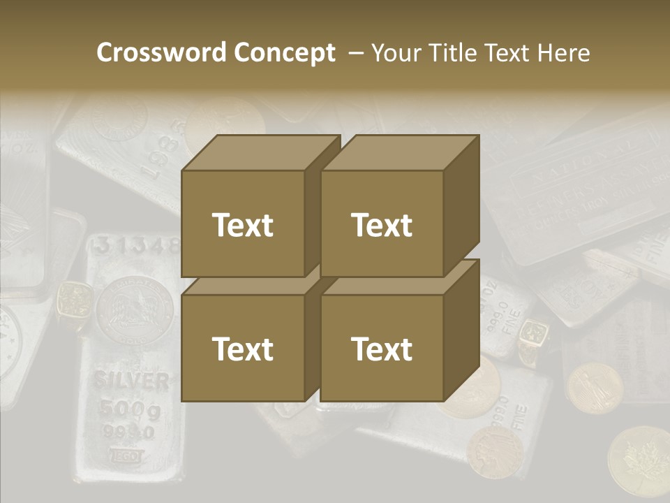 Silver Bar Ounce PowerPoint Template