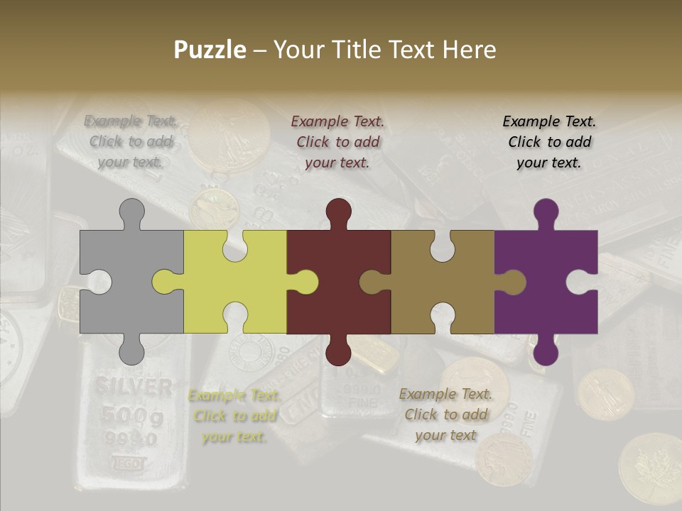 Silver Bar Ounce PowerPoint Template