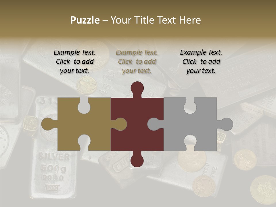 Silver Bar Ounce PowerPoint Template