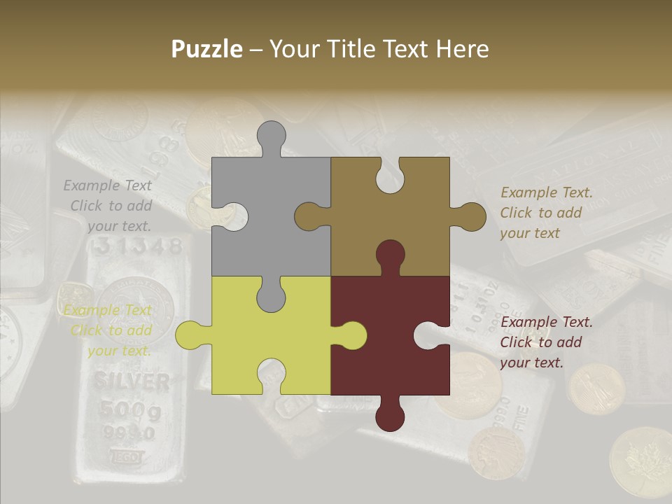 Silver Bar Ounce PowerPoint Template