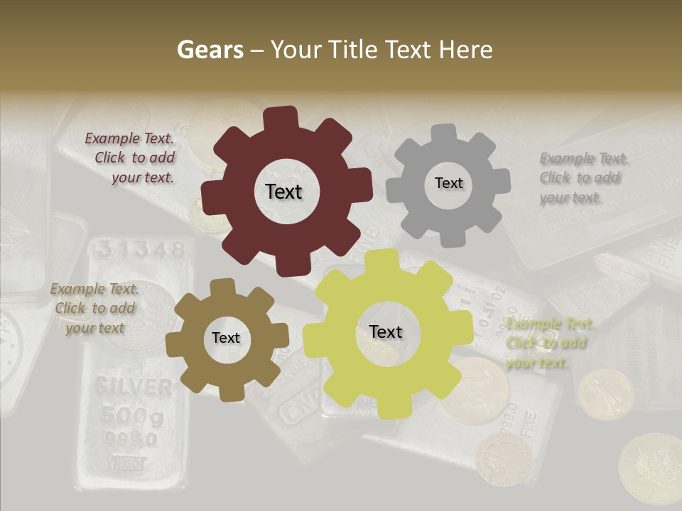 Silver Bar Ounce PowerPoint Template