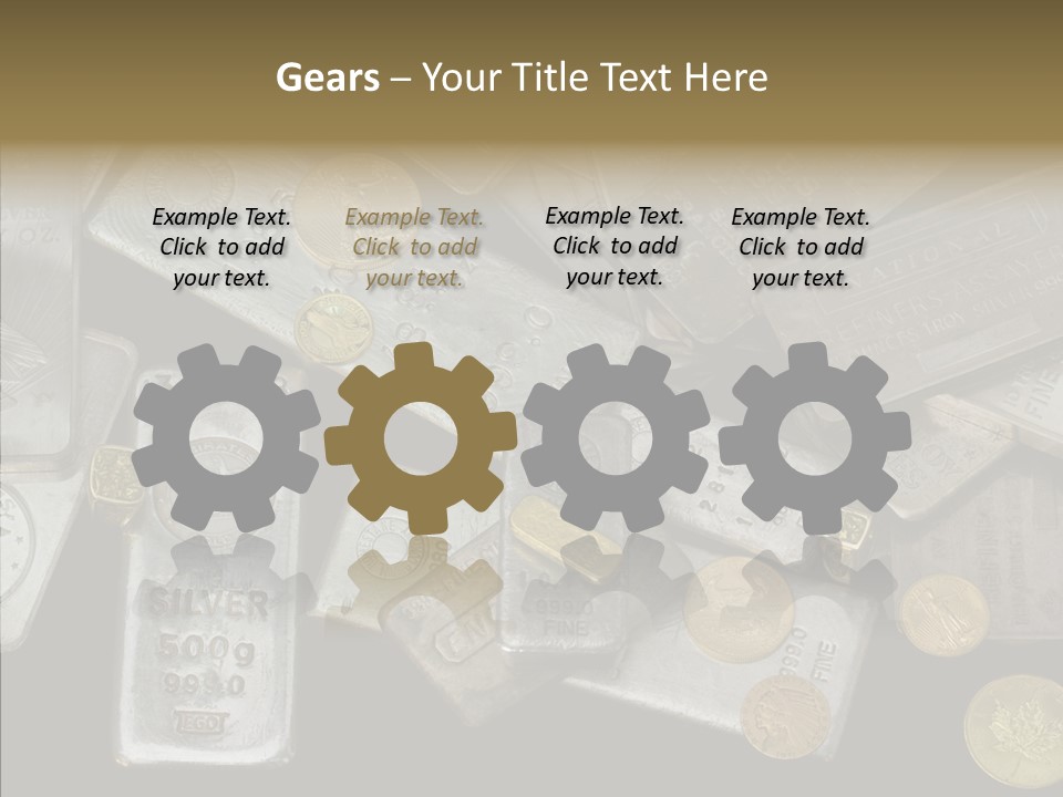 Silver Bar Ounce PowerPoint Template