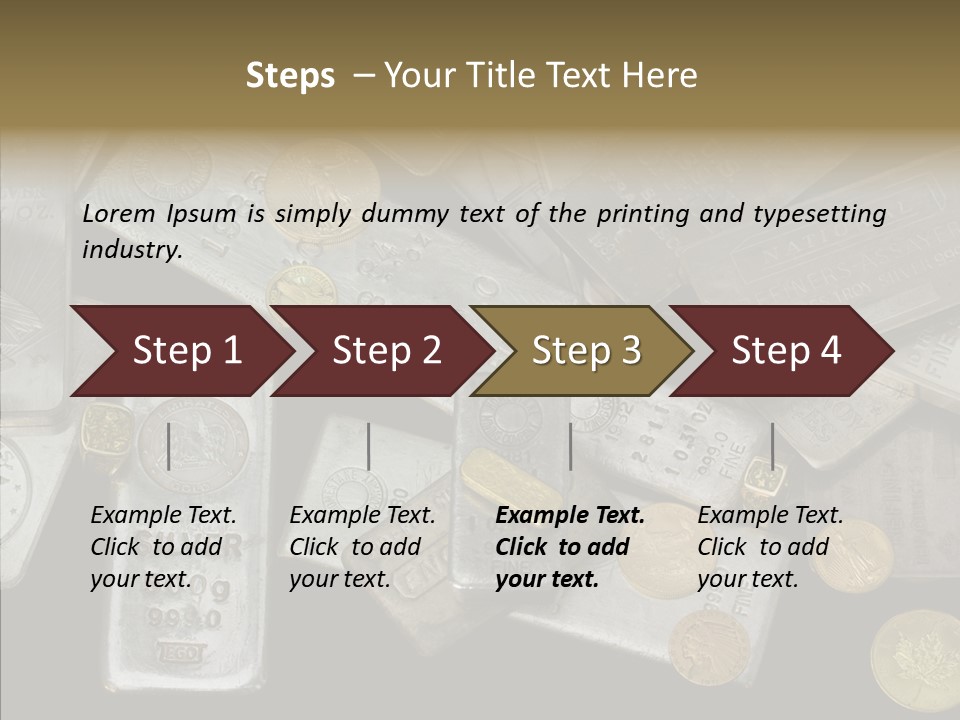 Silver Bar Ounce PowerPoint Template
