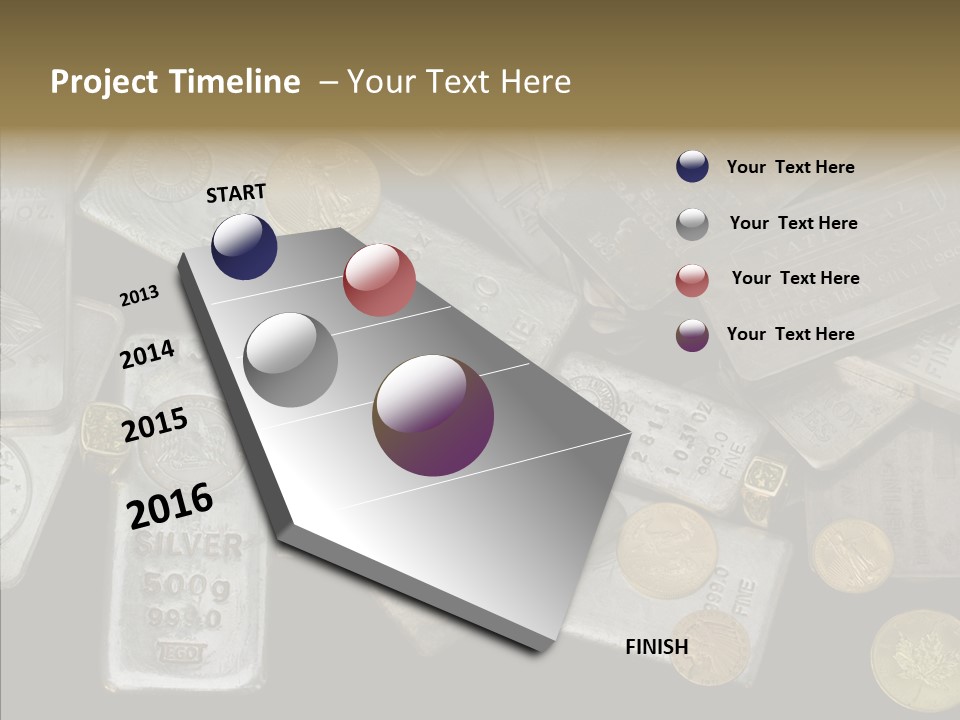 Silver Bar Ounce PowerPoint Template